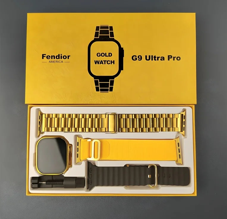 G9 Ultra Pro Smart Watch – Golden Edition Smartwatch