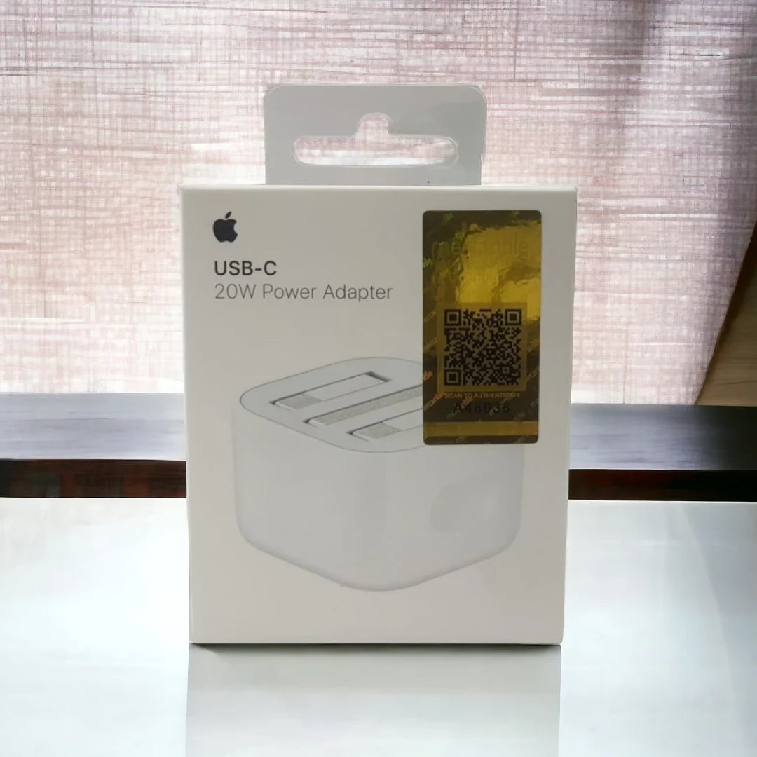 Buy 3 Pin 20W USB-C Power Adapter – Fast iPhone Charger Compatible With IPhone, AirPods, And IPad