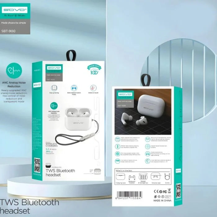 SOVO Buzzer Pro Airpods – TWS Wireless Earbuds SBT-900 Wireless Earbuds