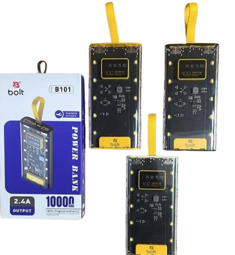 Transparent Power Bank 20000 MAH - Portable Fast Charging - Super Fast Charger For iPhone - Samsung Xiomi and for all Devices
