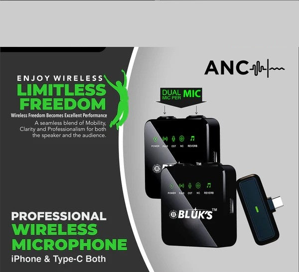BX-10 Double Mic ANC with IPhone & Type C Connector