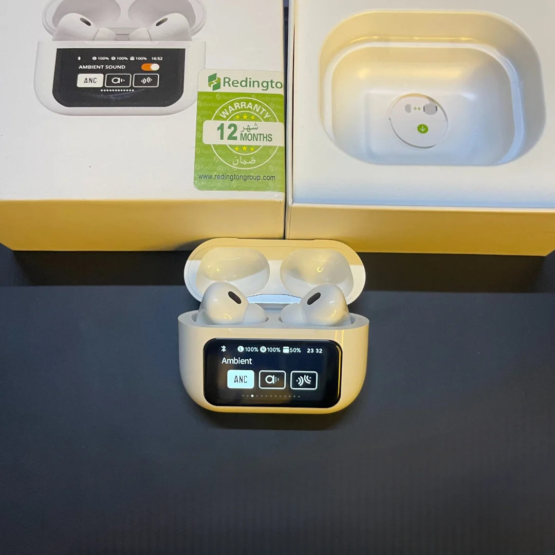 A9 Pro High Quality Sound ENC Noise Reduction Wireless AirPods With Smart Touch Screen Control