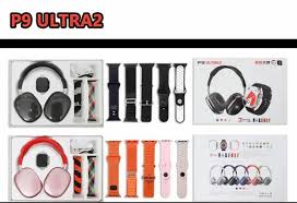 P9 ULTRA 2 SMART WATCH COMBO WITH HEADPHONES